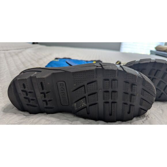 ❄️ Sorel Youth Flurry Boots Size 4 Waterproof Snow Winter Blue/Black - Picture 6 of 10
